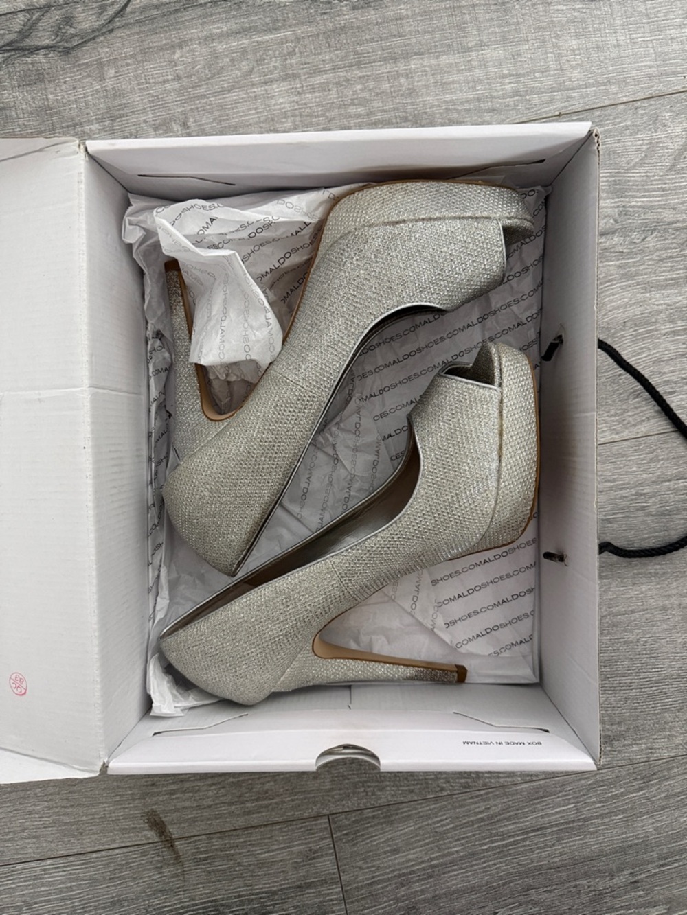 Aldo Silver Raeann Heels